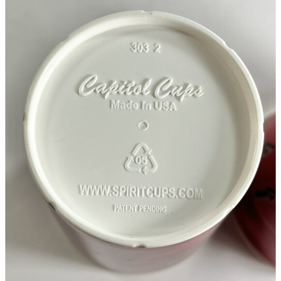 Wisconsin Badgers Holographic Cups 3-D Capital Cups Made In USA Set Of 2 - Picture 10 of 10